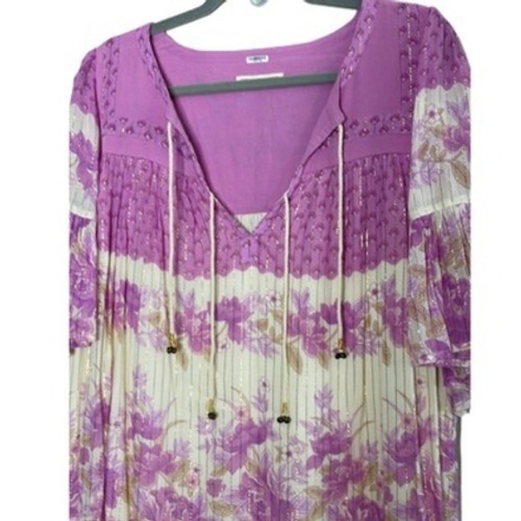 Spell & The Gypsy Coco Lei Flutter Sleeve Mini Dress Size M - Picture 4 of 10